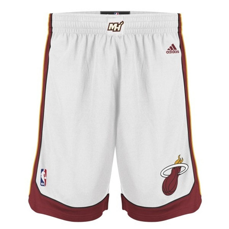 Adidas Short NBA Miami Heat (blanco/rojo)