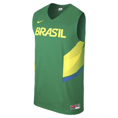Camiseta Nike Réplica Brasil (302/verde/amarillo)