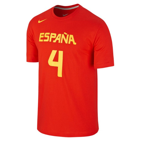 Camiseta Cubre Pau Gasol #4# España (600/rojo/amarillo)