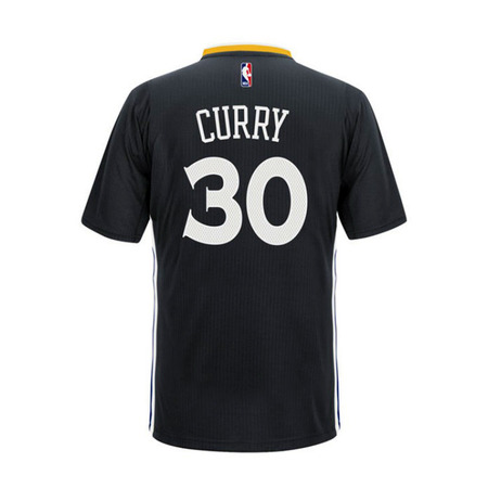 Camiseta Adidas NBA Swingman Stephen Stephen Curry #30# Warriors (negro/blanco)