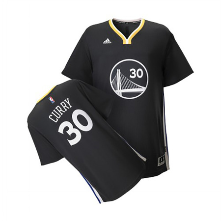 Camiseta Adidas NBA Swingman Stephen Stephen Curry #30# Warriors (negro/blanco)