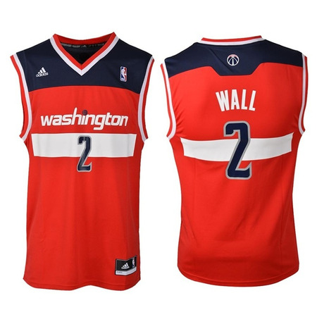 Adidas Camiseta Réplica John Wall Wizards (rojo/marino/blanco)