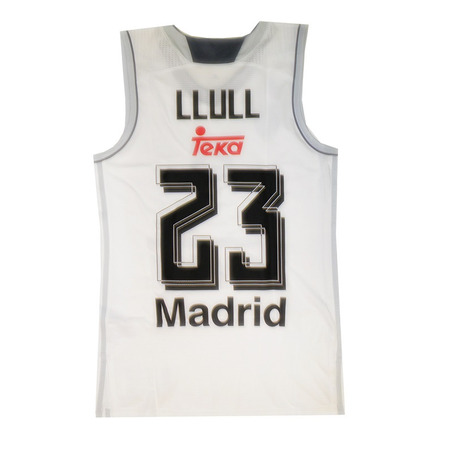 Camiseta Llull #23# Real Madrid Basket 2015-2016 (blanco/gris)
