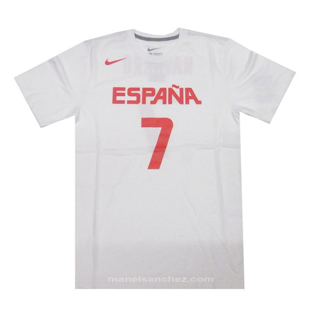 Camiseta Cubre Navarro #7# España (101/blanco/rojo)
