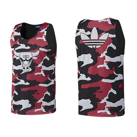 Adidas Camiseta Reversible Bulls Mesh (rojo/negro/blanco)
