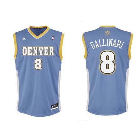 Adidas Camiseta Réplica Gallinari Denver Nuggets (celeste)