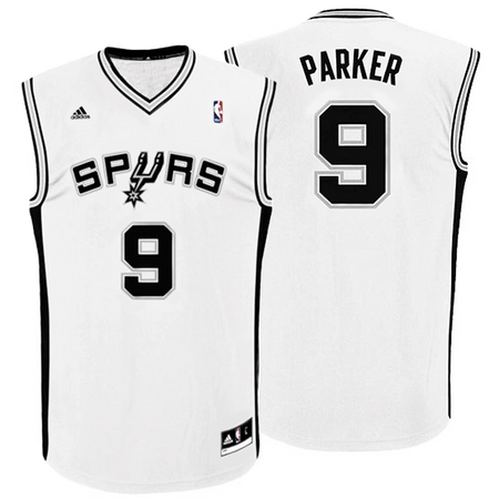 Adidas Camiseta Réplica Tony Parker Spurs (blanco/negro)