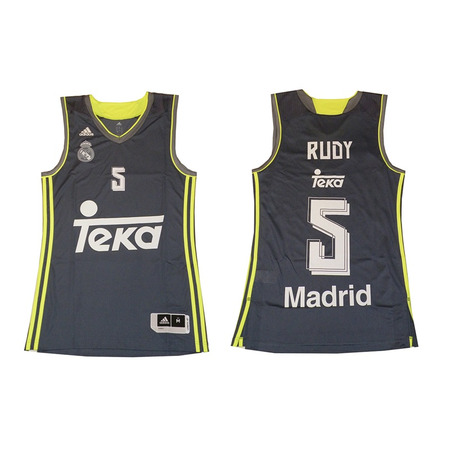 Camiseta Rudy #5# Real Madrid Basket 2015-2016 (gris/volt)