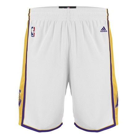 Adidas Short Swingman Los Angeles Lakers (blanco/amarillo/purpl)