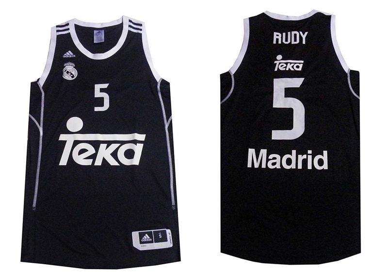 Camiseta Rudy Real Madrid Basket 2014 (negra)