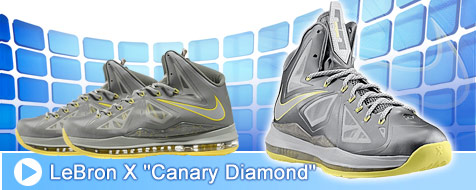 Lebron X Canary Diamond