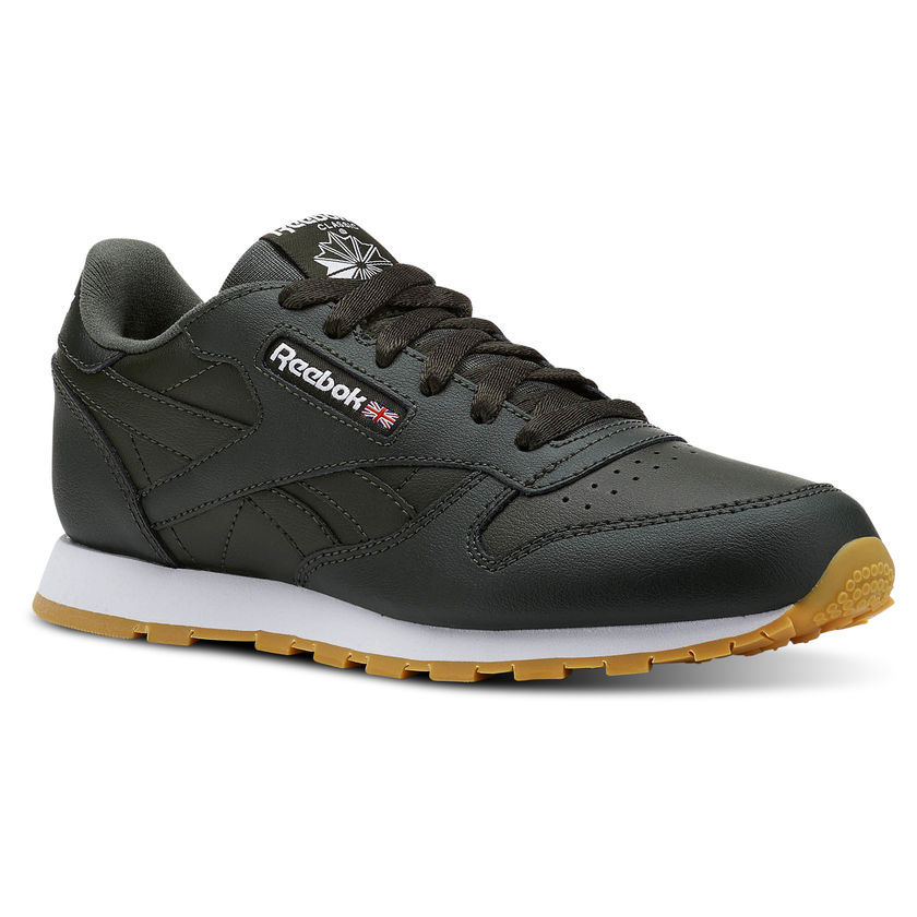 reebok classic leather junior black