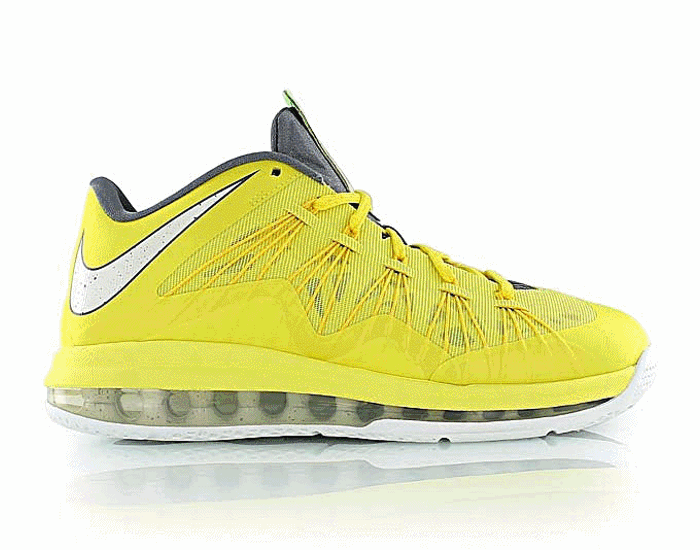 rasguño Evento familia Nike Lebron X Low "Sonic Yellow" (700/amarillo/blanco/gris)