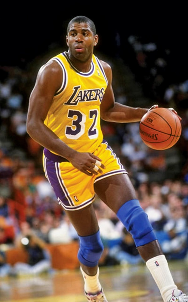 Adidas Camiseta Lakers Original Bordada Magic Johnson amarillo