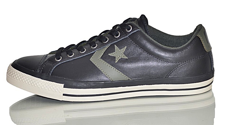 Converse All Star Player EV OX Piel (negro/verde)