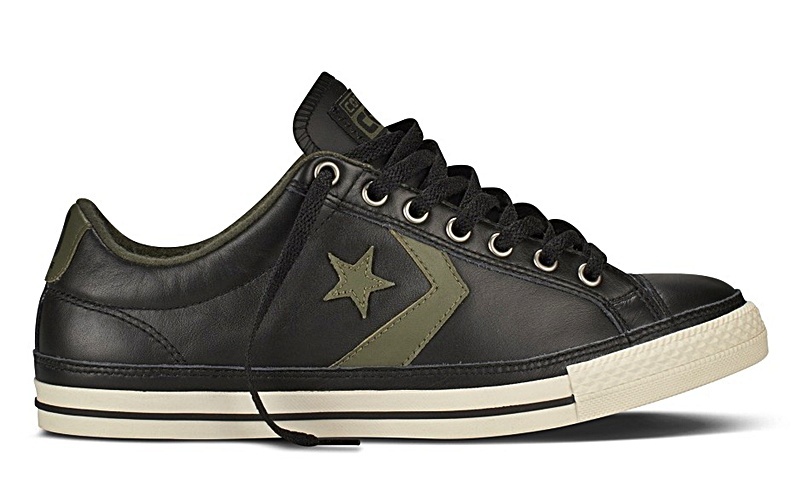 converse verde negro