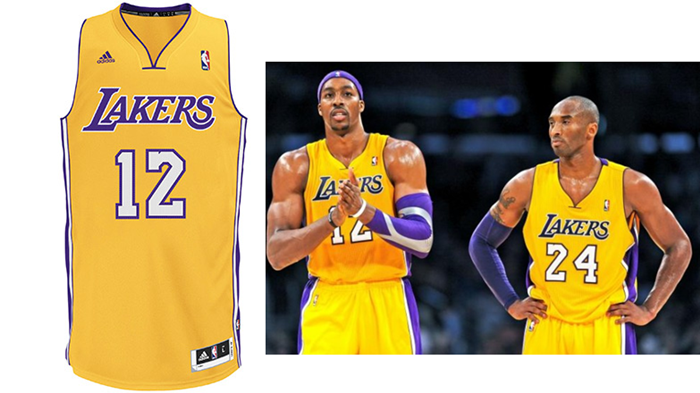 Adidas Camiseta Howard Lakers (amarilla)