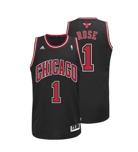 Swingman Adidas Derrick Rose Bulls (negro/rojo)