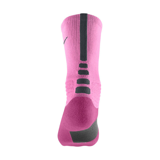 Tacón Mago vocal Calcetines Nike Hyper Elite Basket Crew (688/rosa/negro/gris)