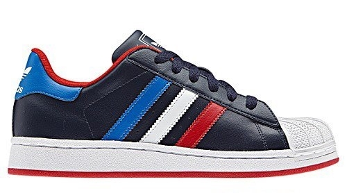 álbum Punto de partida Buscar Adidas Superstar 2 J (marino/blanco/azul/rojo)