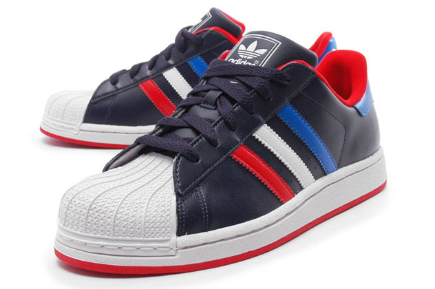 Ocurrir temporal Activo Adidas Superstar 2 J (marino/blanco/azul/rojo)