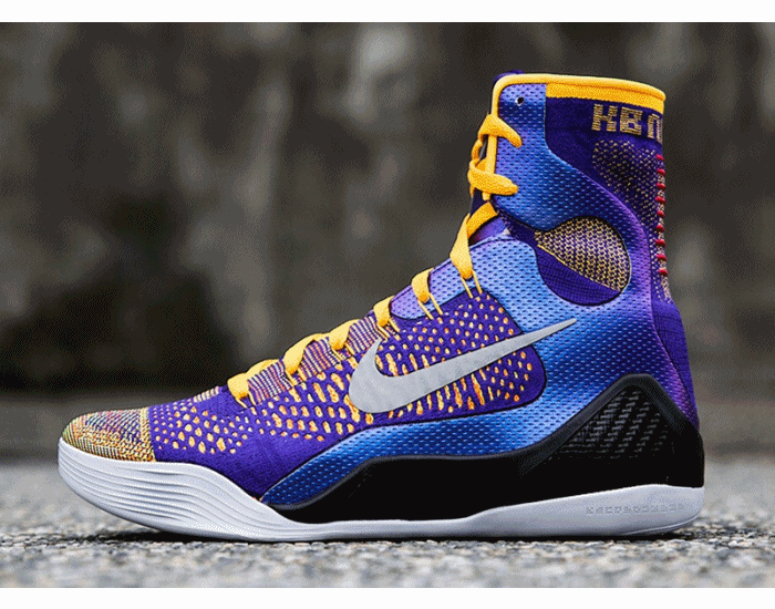 Kobe 9 Elite Lakers Team 500 purple laser orange wolf grey