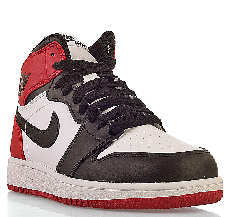 jordan 1 rojo blanco y negro