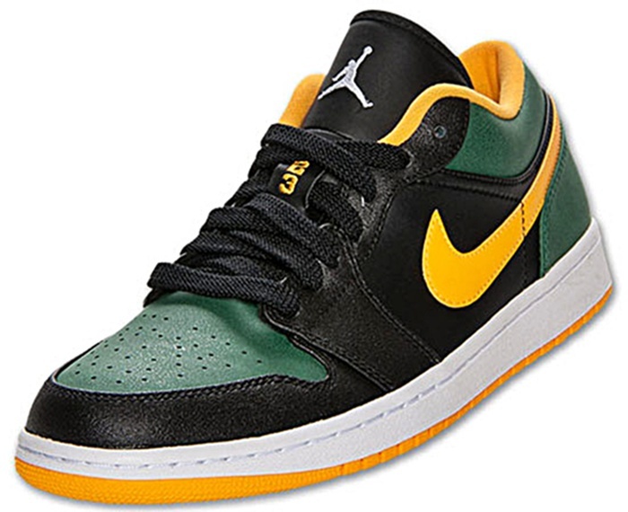 jordan 1 negro con amarillo