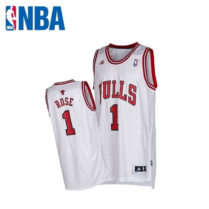Abandono Cuestiones diplomáticas Mucama Camiseta Adidas NBA Swingman Derrick Rose Bulls (blanco/rojo)
