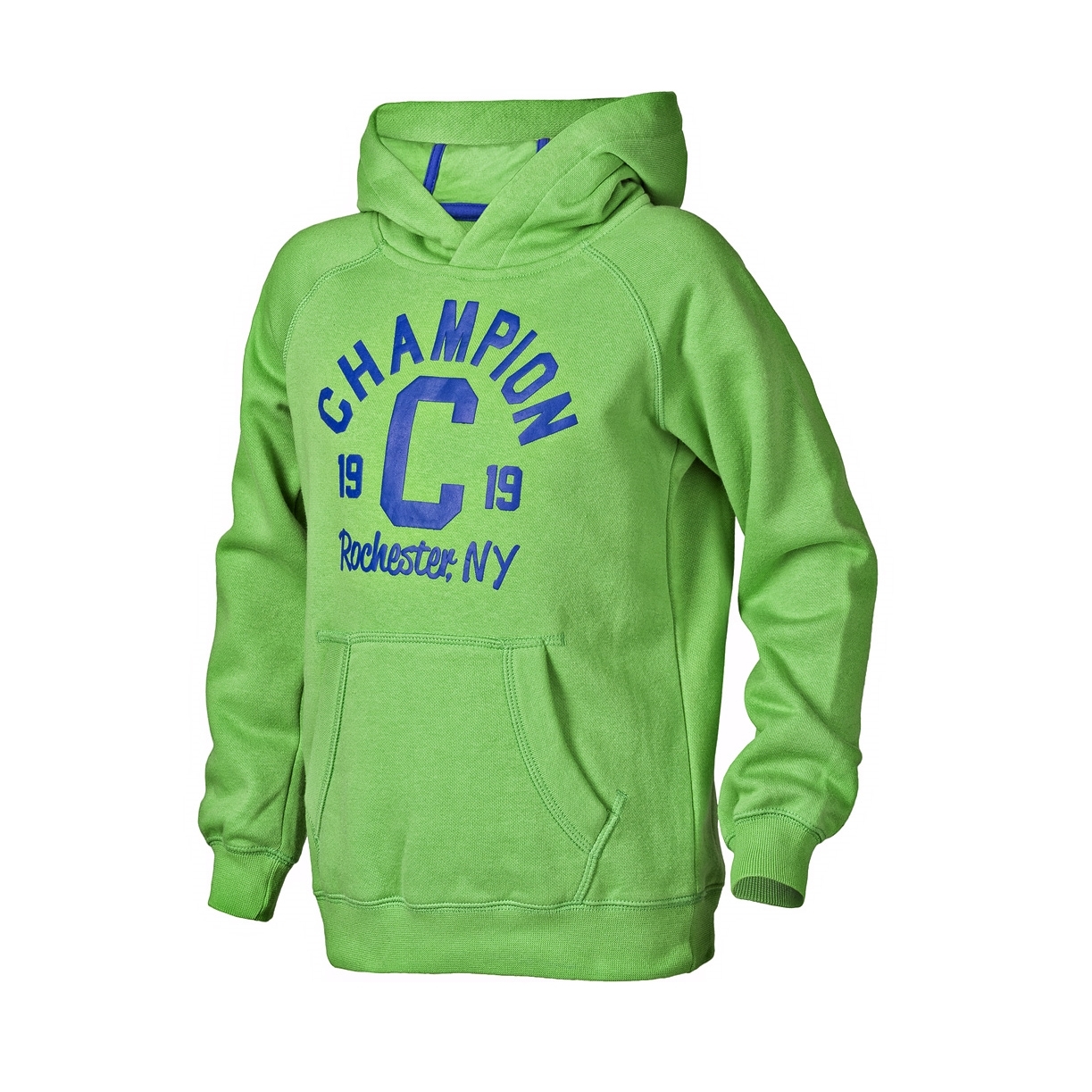 Champion Sudadera Nino Capucha Athletic Rochester NY 1919 verde