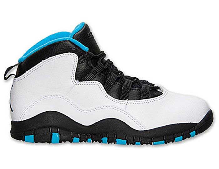 jordan 10 blanco con negro