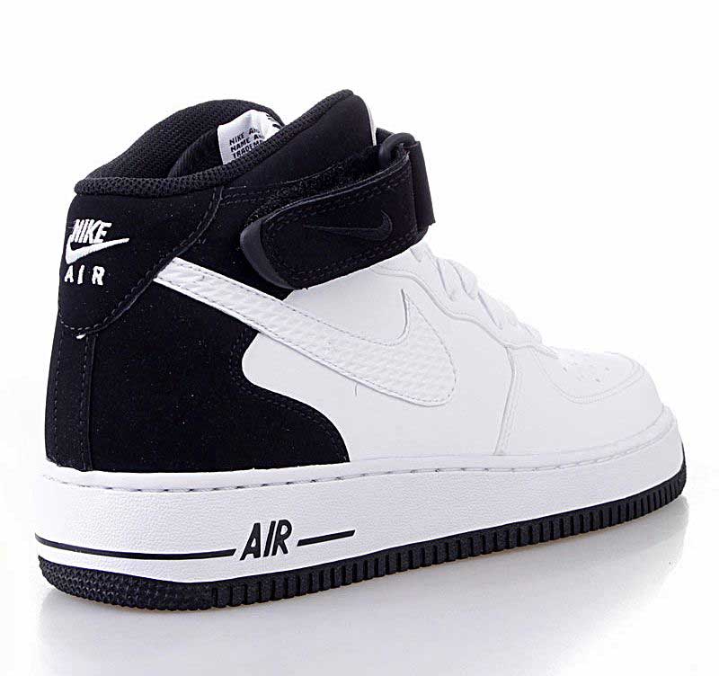 nike air force blancos con negro