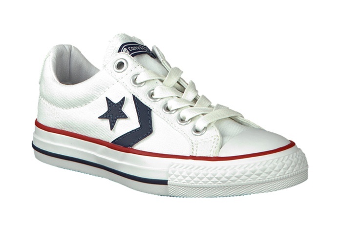 converse blancas y azules