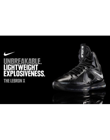 Lebron X "Black Diamond" (001/negro/metal)