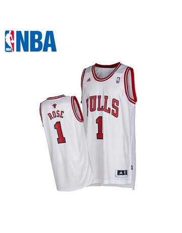 Camiseta Adidas NBA Swingman Derrick Rose Bulls (blanco/rojo)