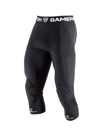 3/4 Tights with Knee Padding  "Black"