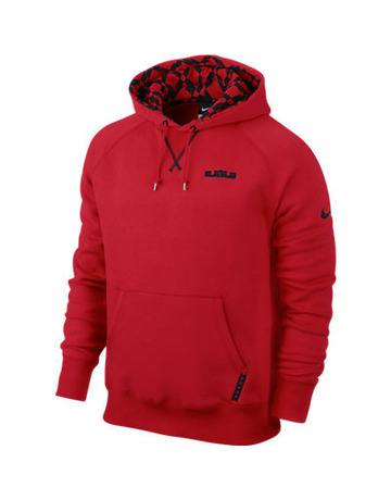 LeBron Sudadera Capucha "He Endures" Fleece (657/rojo/negro)
