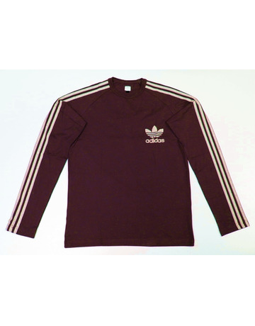 Adidas Camiseta M/L 3 Stripes Trefoil (burdeos)