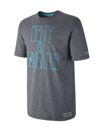 LeBron Deny & Conquer Camiseta (091/gris/azul)