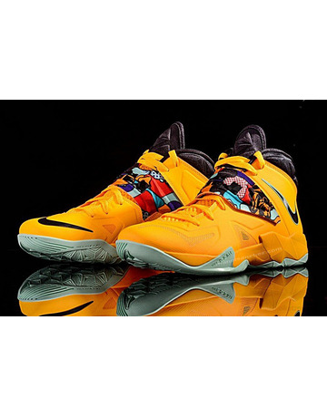 Lebron Zoom Soldier VII "Buff" (800/amarillo/negro/gris/azul)