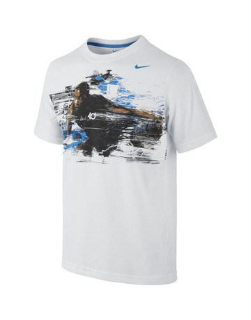 KD Hero TD Camiseta Niño (100/blanco/azul)