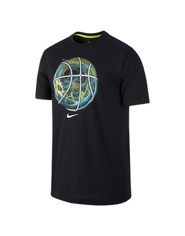 Camiseta Nike Basket Sgx Smoke Ball (010/negro/blanco)