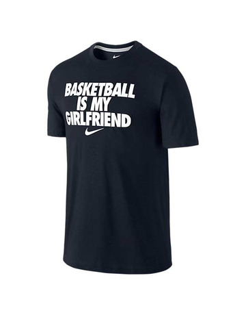 Camiseta Basket Nike Sgx "Basketball Is My Girlfriend" (010/negro)