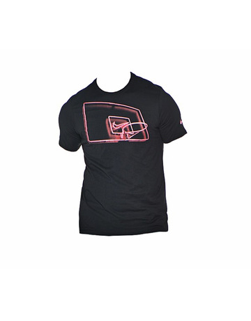Camiseta Nike Neon Hoop (010/negro/crisom)