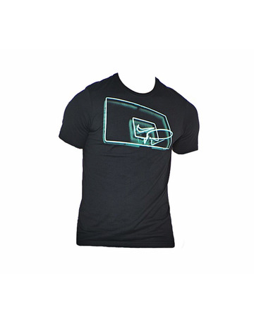 Camiseta Nike Neon Hoop (013/negro/turquesa)