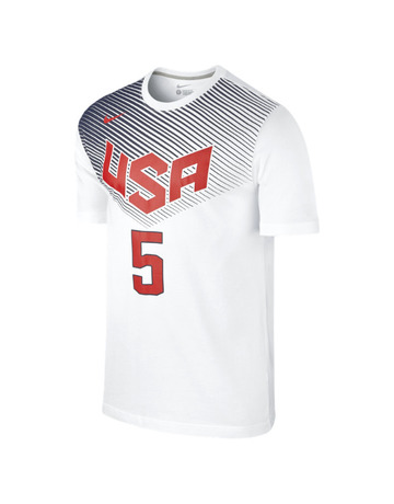 Camiseta Nike USA #5# Kevin Durant (100/blanco/rojo/navy)