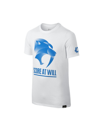 KD Camiseta Niñ@ "Score At Will" (100/blanco/azul)