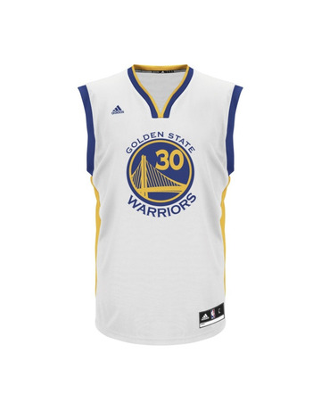 Adidas Camiseta Réplica Stephen Stephen Curry #30# Warriors (blanco/azul/amarillo)