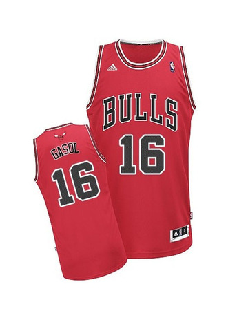 Adidas Camiseta Swingman Pau Gasol Bulls (rojo/negro)