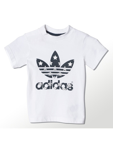 Adidas Originals Camiseta Infantil Trefstar (blanco/negro)